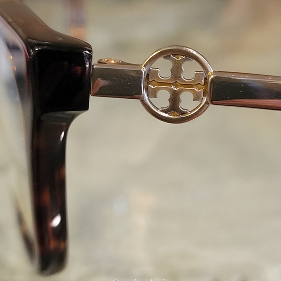 New Tory Burch TY 2107 Dark Tortoise Plastic Square Eyeglasses Designer #62 - Picture 3 of 17